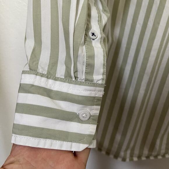 J Crew Women’s Striped Cotton Poplin Button Shirt Size 2 Academia Preppy Office - Picture 5 of 8